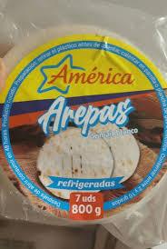 Arepas Refrigeradas AMÉRICA 6 unid x 685grs - Latineo