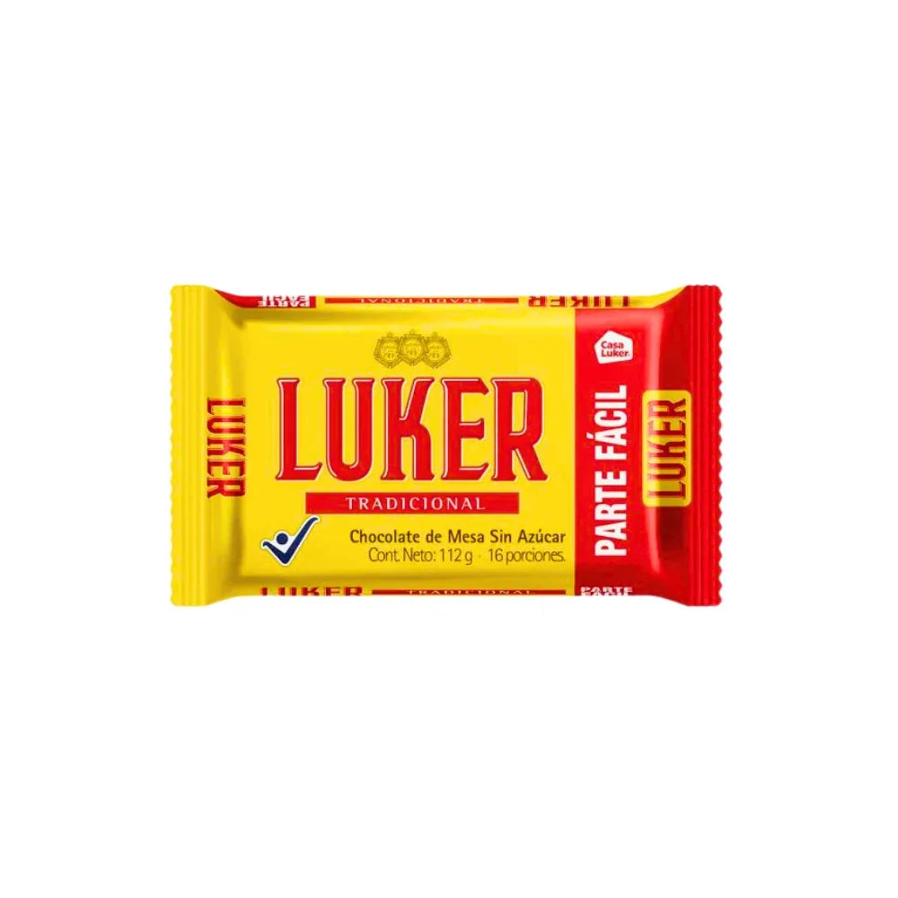 Chocolate LUKER sin azúcar 112g - Latineo