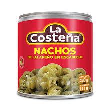 Nachos jalapeños rodajas LA COSTEÑA 220g - Latineo
