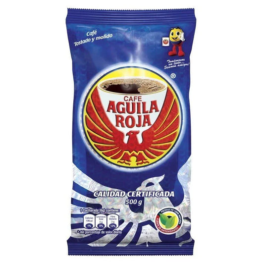 Cafe Tostado Molido Aguíla Roja 500g - Latineo