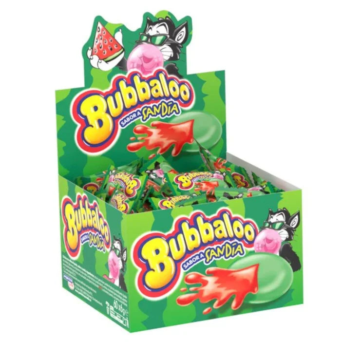 Chicle Bubbaloo sabor sandía caja x 60 u. - Latineo