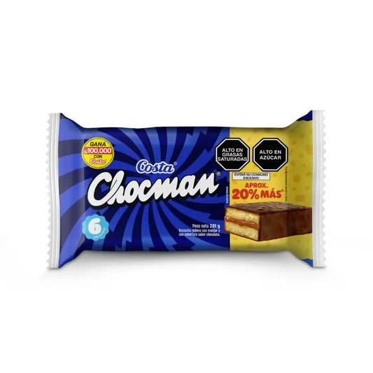 Chocman Costa - Pack x 6 180g - Latineo