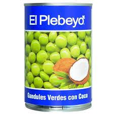 Gandul Verde con Coco EL PLEBEYO 425g - Latineo
