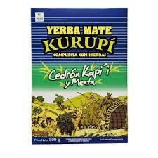 Yerba Mate KURUPI Cedrón, Kapi y Menta 500g - Latineo