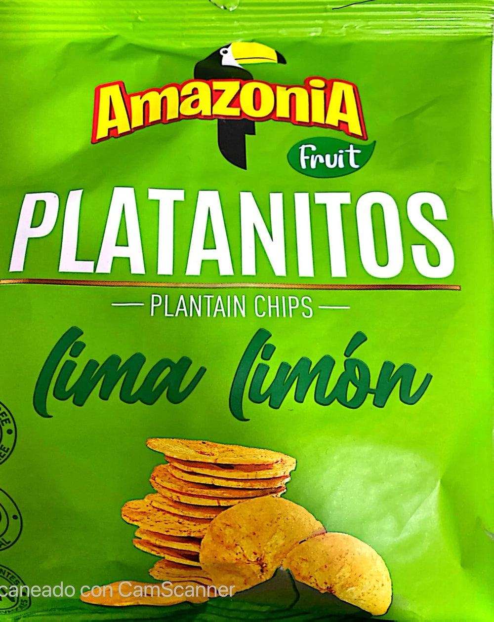 Chifles platanitos sabor limon AMAZONIA 75g - Latineo