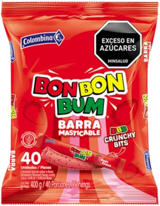 Barra masticable bon bon bum 40U - Latineo