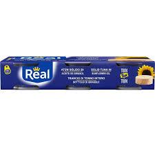 REAL Atún Sólido en Aceite de Girasol 3×80g - Latineo