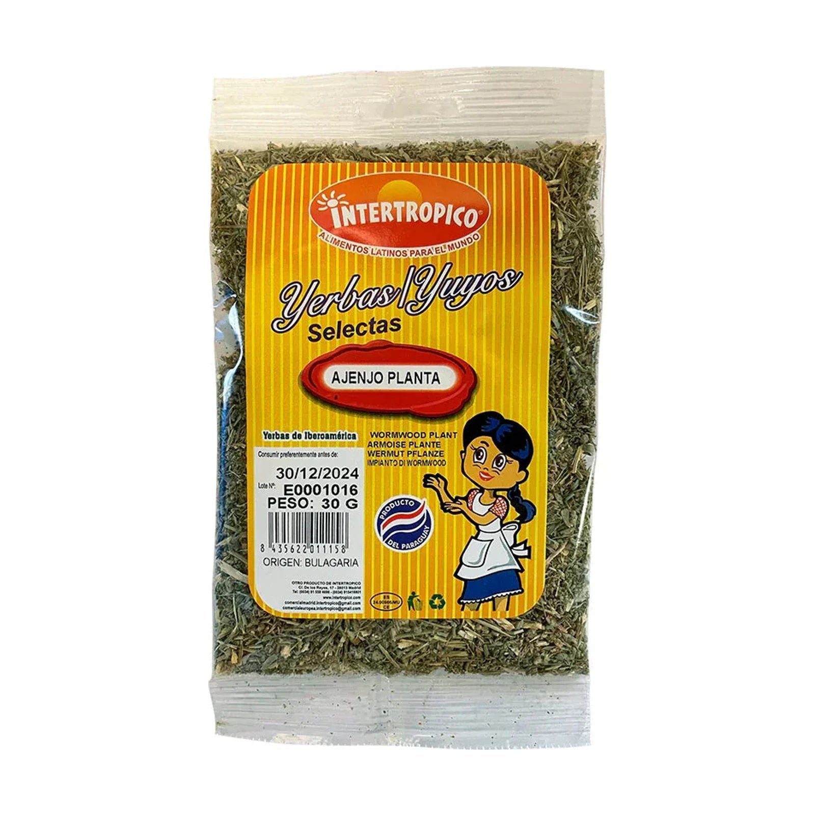 Ajenjo planta INTERTROPICO 30g - Latineo Imagen principal del producto