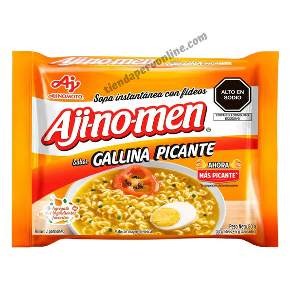 Sopa instantanea AJINOMEN gallina picante 80g