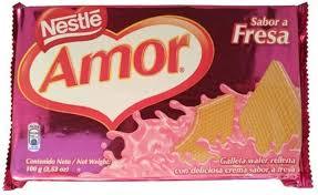 Galleta Wafer Amor Fresa 100g - Latineo Imagen principal del producto