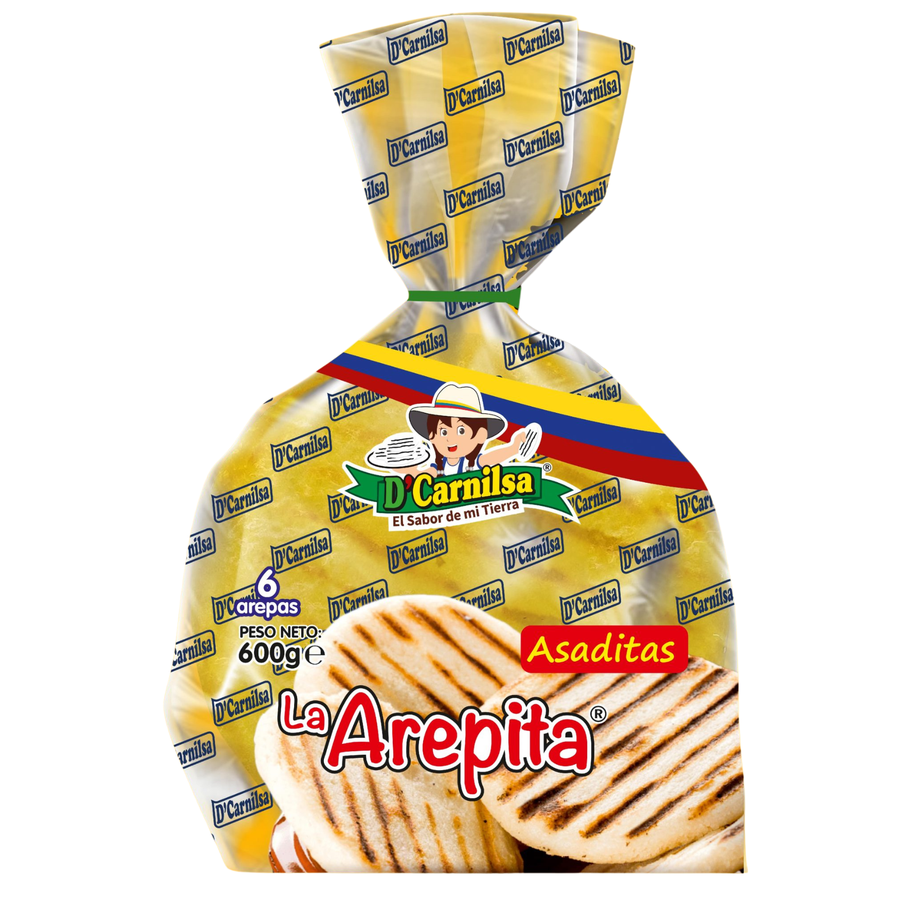 Arepa Amarilla D´CARNILSA 600gx 6u