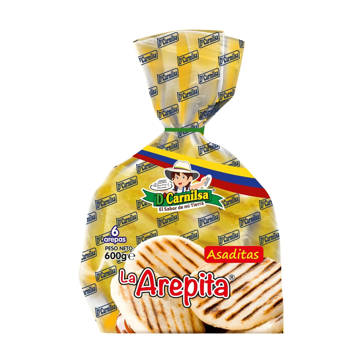 Arepa Amarilla D´CARNILSA 800gx 6u - Latineo Imagen principal del producto
