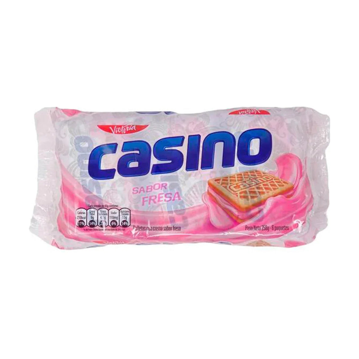 Galleta Casino Fresa Pack x 6 Unid 258g - Latineo Imagen principal del producto