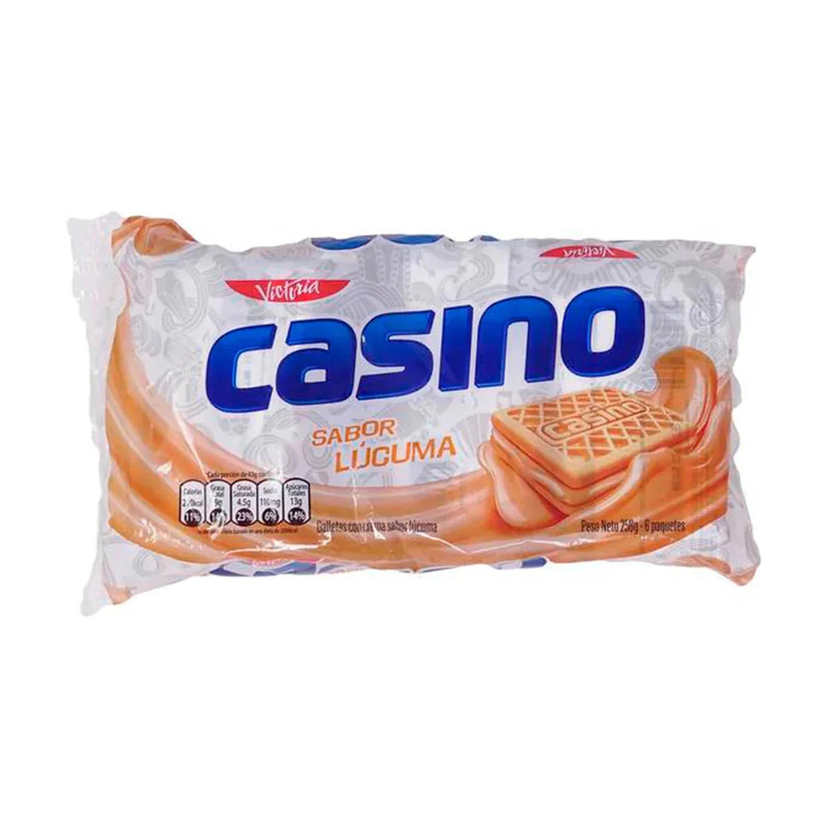 Galleta Casino Lucuma Pack x 6 Unid 258g - Latineo