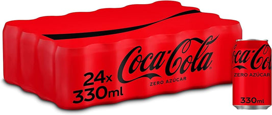 Coca-Cola Zero Bote 330ml Pack x 24 Unid Nacional - Latineo