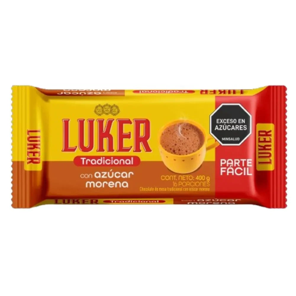 Chocolate LUKER azucar moreno 400g - Latineo Imagen principal del producto