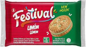Galleta FESTIVAL Limón Pack x 12 Unid 403g - Latineo Imagen principal del producto