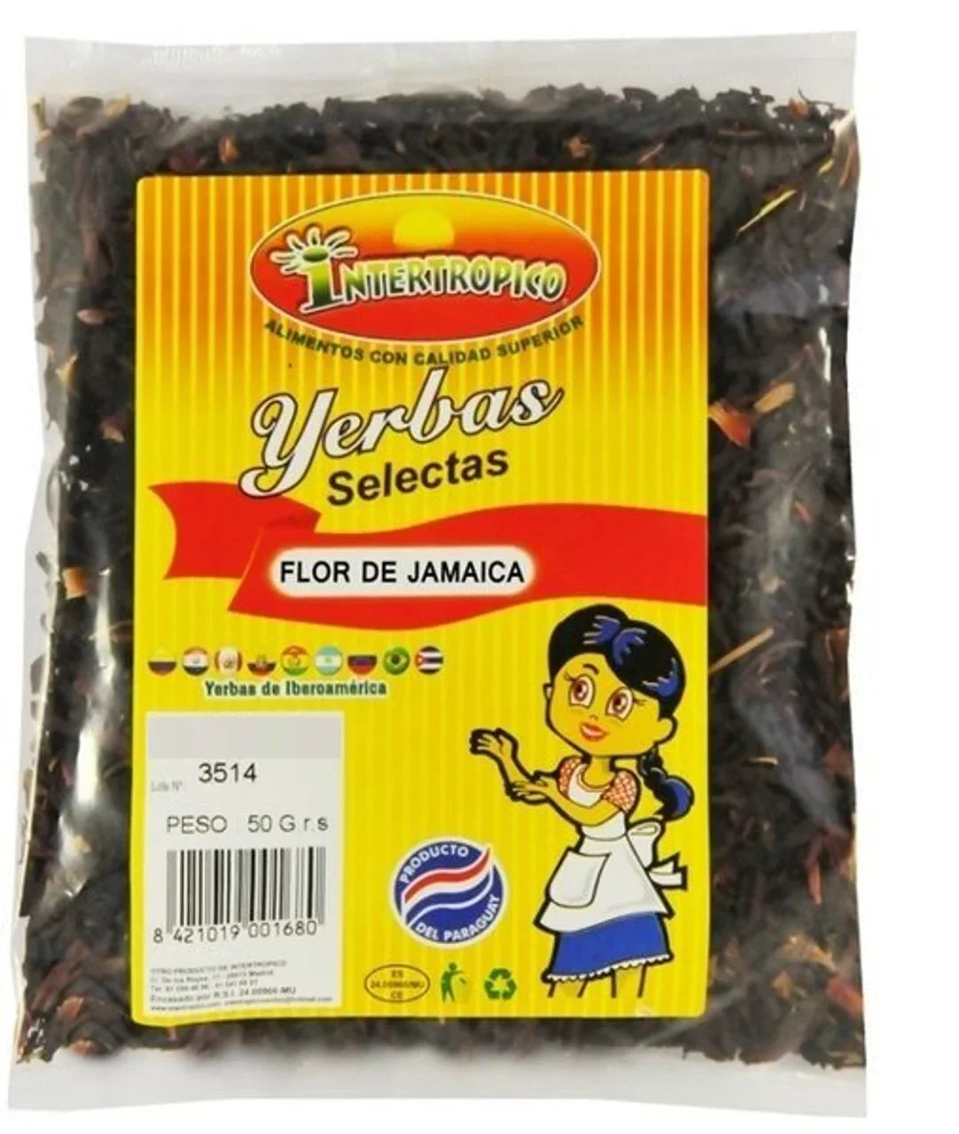 Flor de Jamaica INTERTROPICO 50g - Latineo Imagen principal del producto