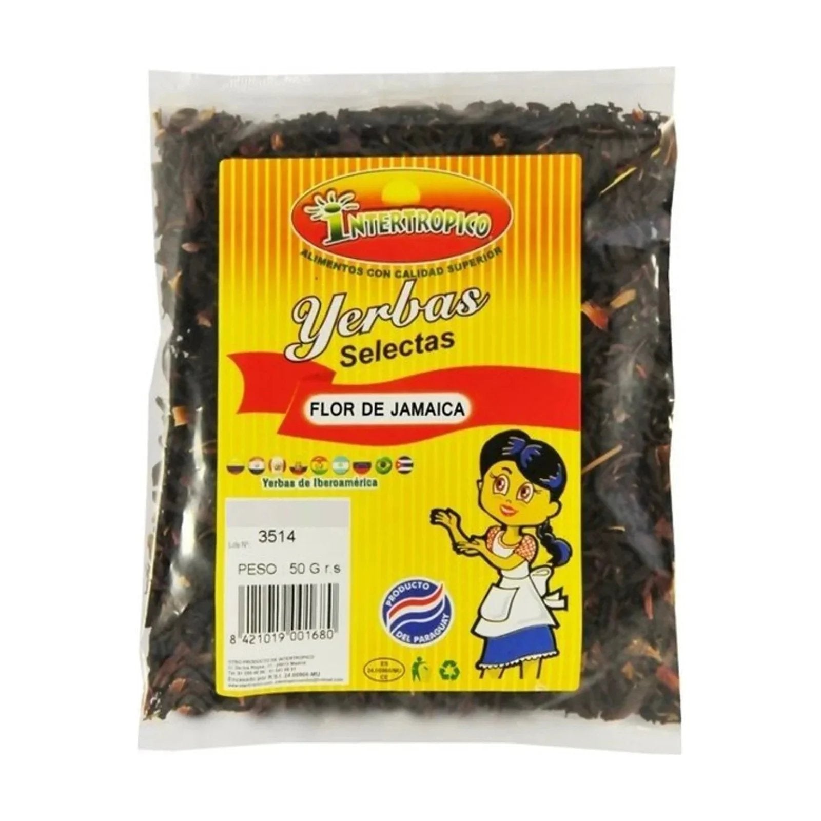 Flor de Jamaica INTERTROPICO 50g - Latineo Imagen principal del producto