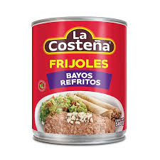 Frijoles Bayos Refritos LA COSTEÑA 580g - Latineo