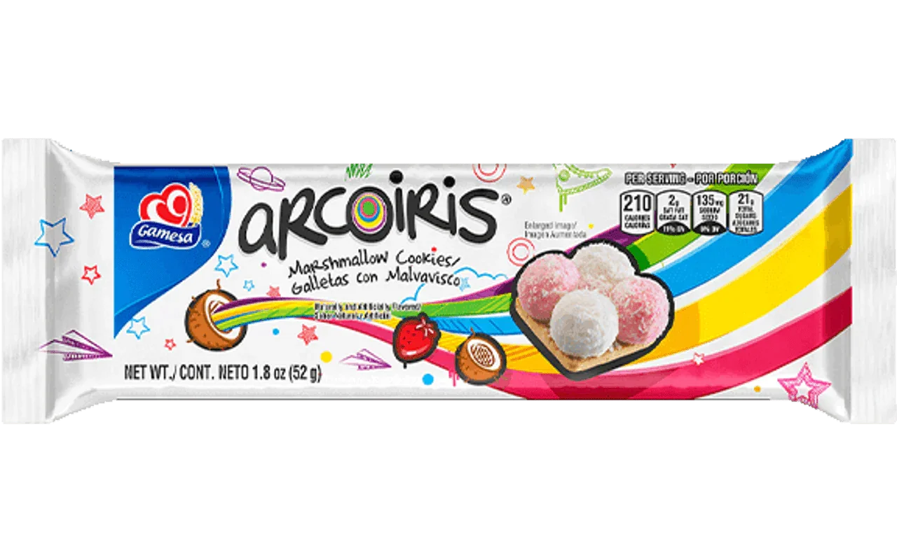 Galleta ARCOIRIS 75g - Latineo Imagen principal del producto