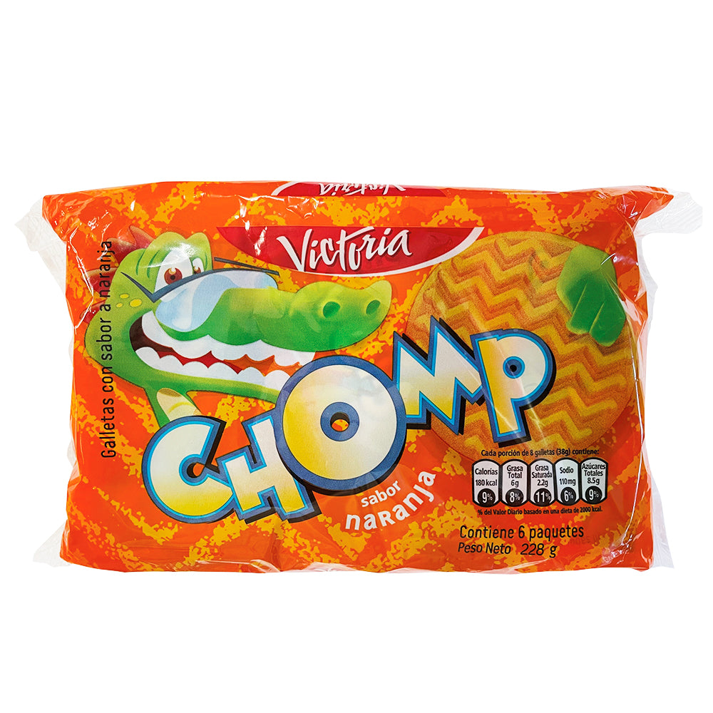 Galleta CHOMP Naranja Pack x 6 Unid 228g - Latineo