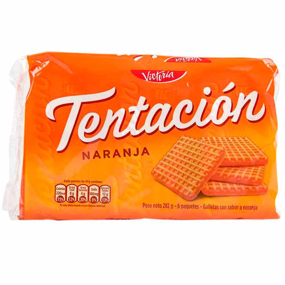 Galleta TENTACION naranja 258g - Latineo Imagen principal del producto