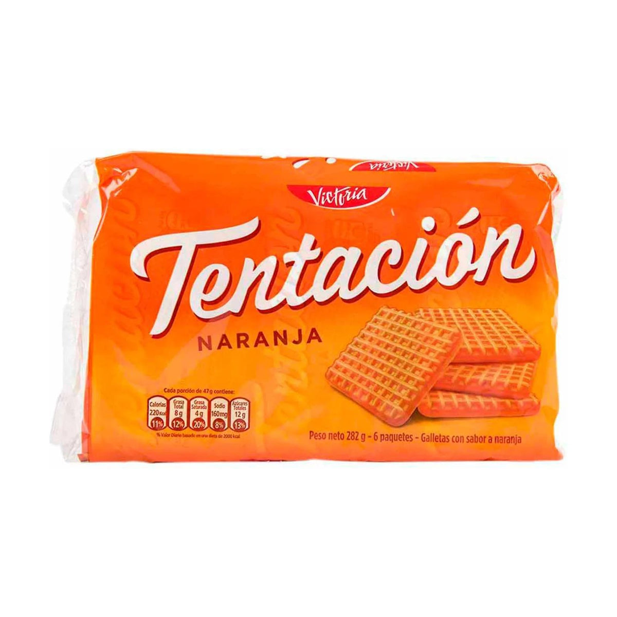 Galleta TENTACION naranja 258g - Latineo Imagen principal del producto