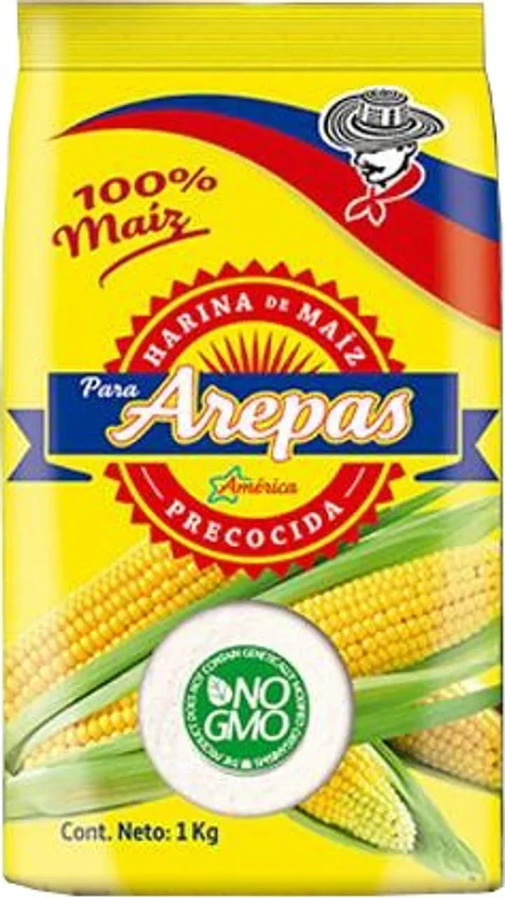 Harina de Maíz Precocida Blanca 1kg - Latineo