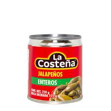 Jalapeños Enteros LA COSTEÑA 220g - Latineo Imagen principal del producto
