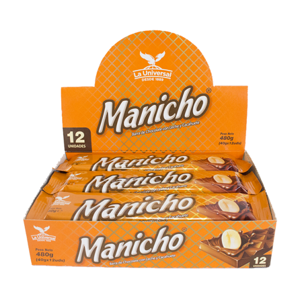 Chocolates MANICHO 480g Pack x 12 unid - Latineo