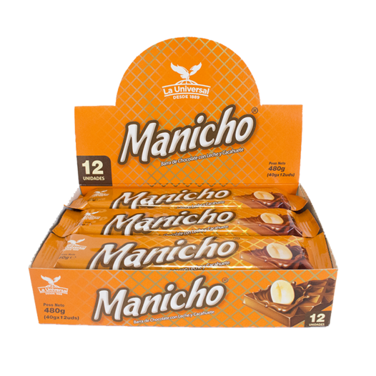 Chocolates MANICHO 480g Pack x 12 unid - Latineo