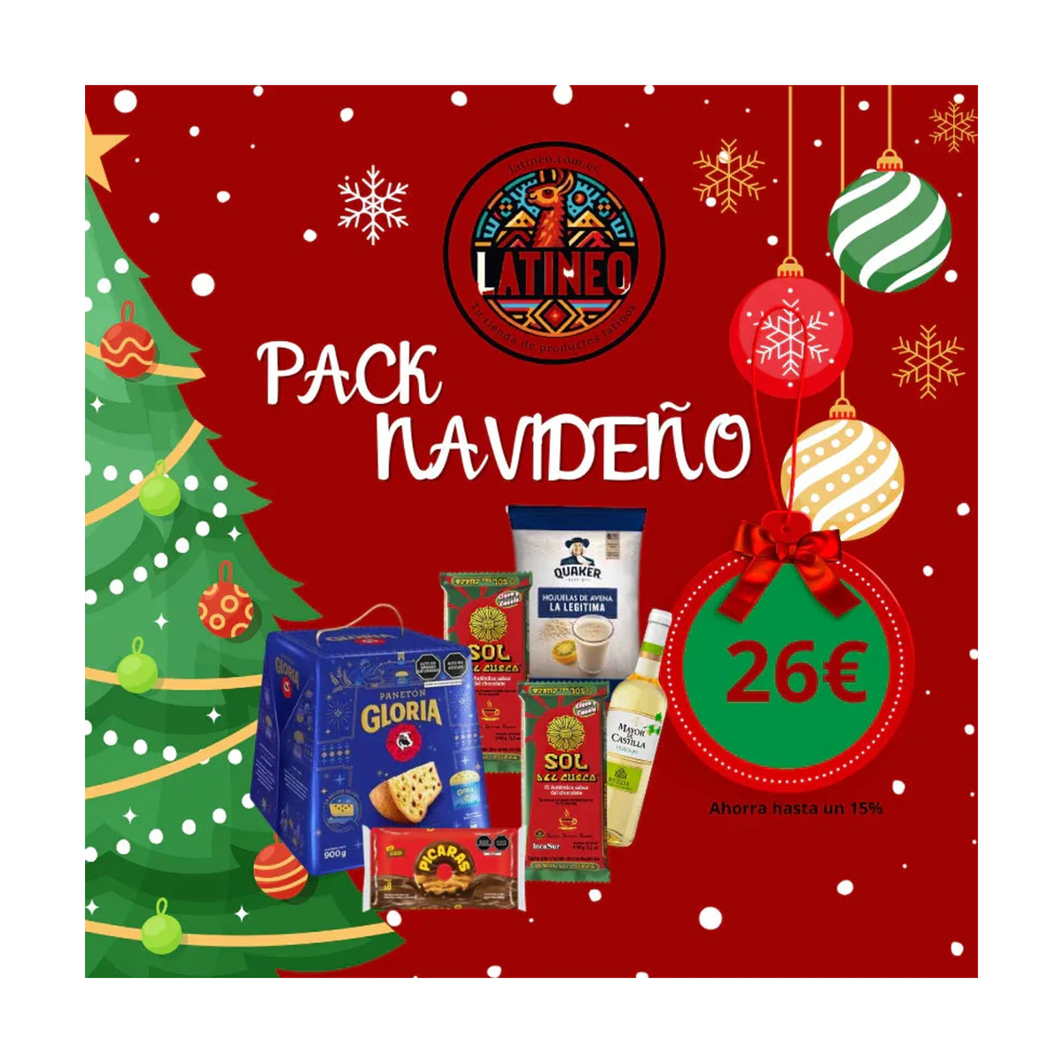 Pack Navidad LATINEO 2.65kg - Latineo Imagen principal del producto