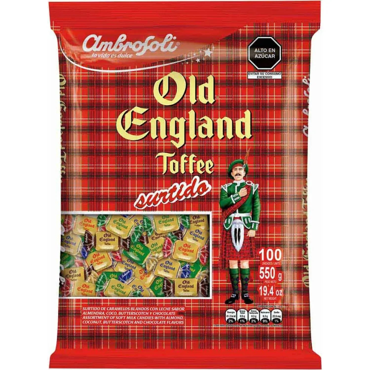 Toffee Old England de Chocolate x 100 unid - Latineo Imagen principal del producto