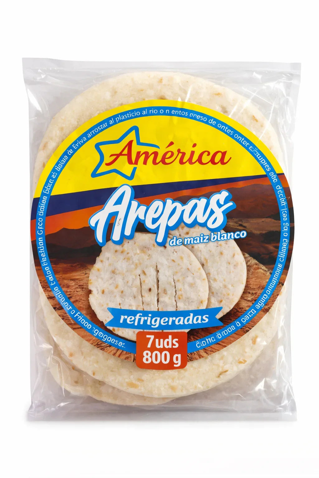 Arepas Refrigeradas AMÉRICA 6 unid x 685grs - Latineo