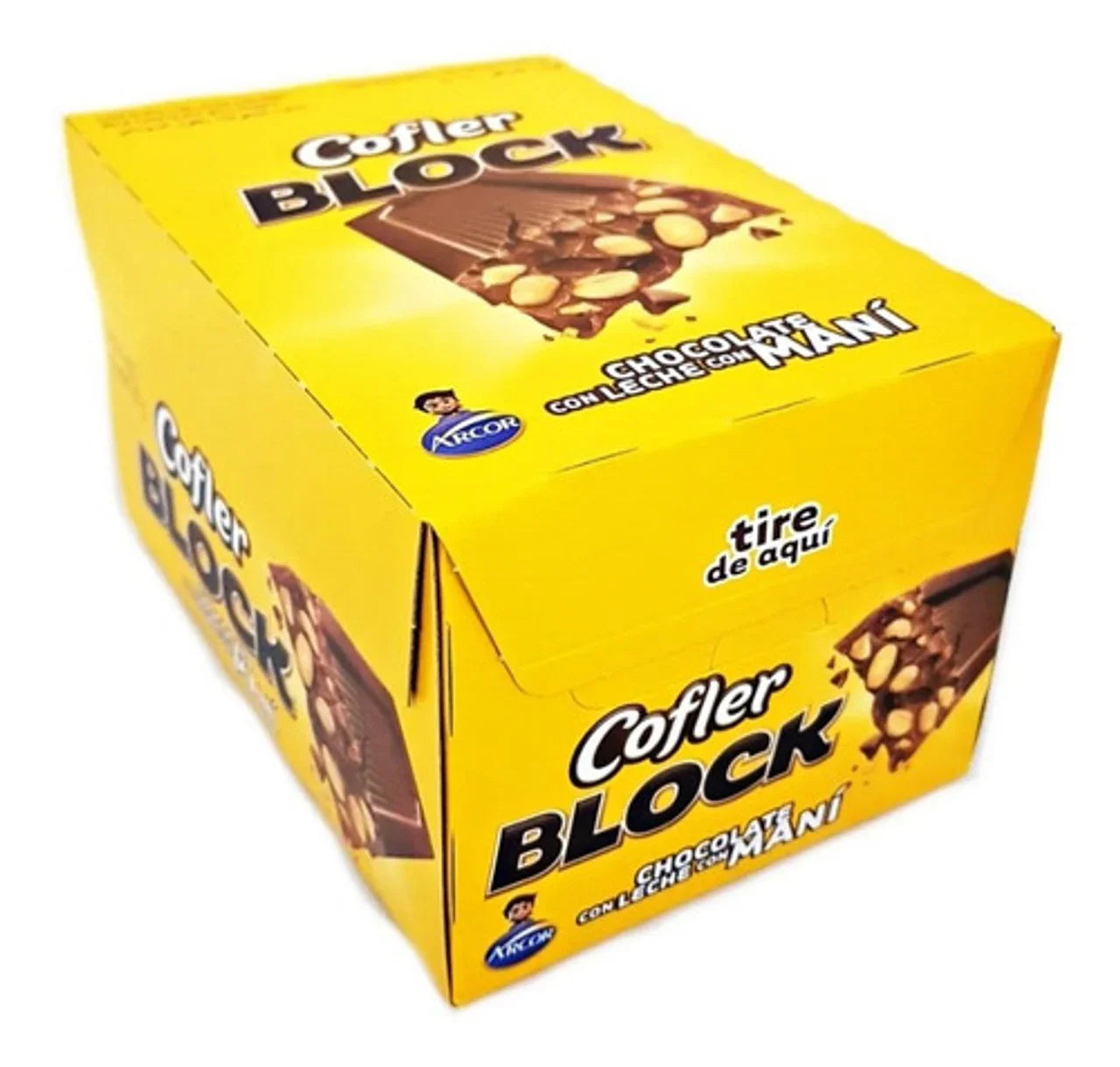 Chocolate con leche Arcor Block x 20 unid - Latineo Imagen principal del producto