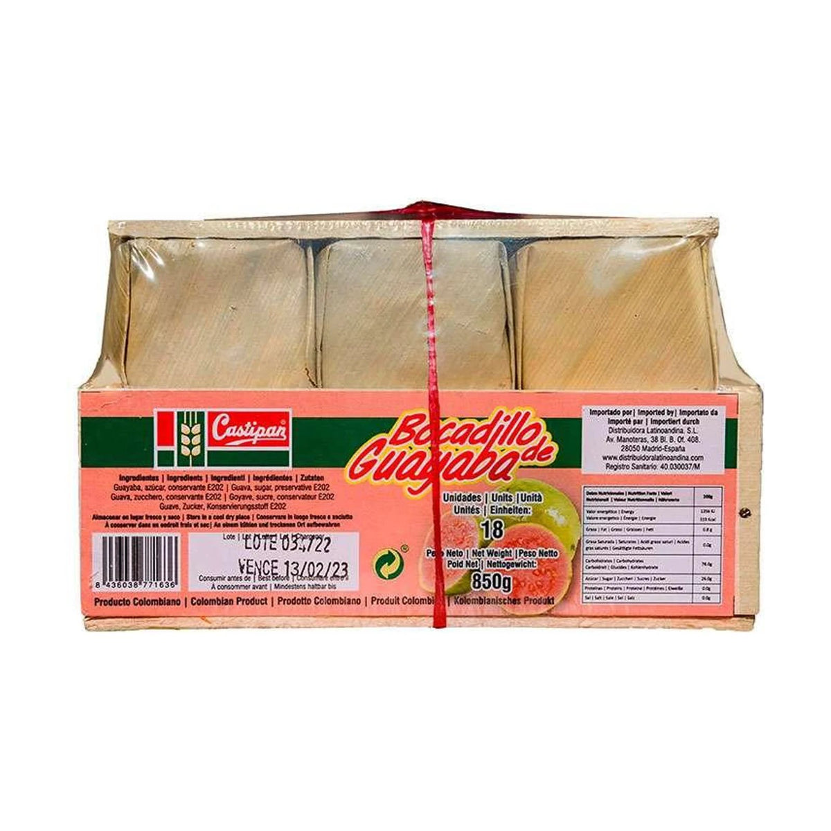 Bocadillo guayaba hoja CASTIPAN 850g - Latineo Imagen principal del producto