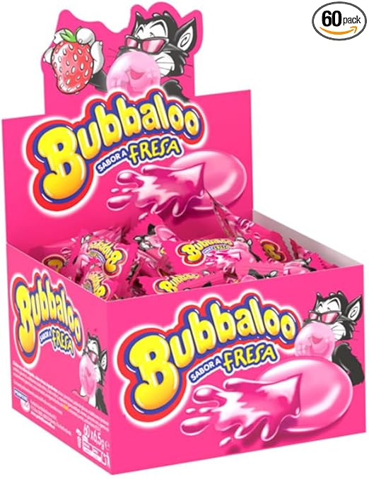 Chicle BUBBALOO fresa caja x 60 U.