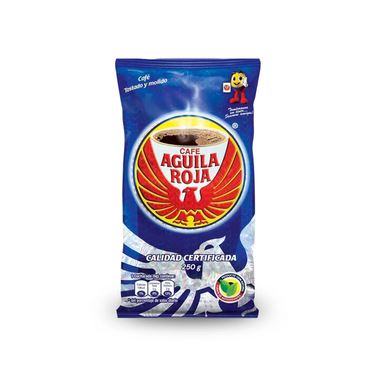Cafe Tostado Molido Aguíla Roja 250g - Latineo Imagen principal del producto