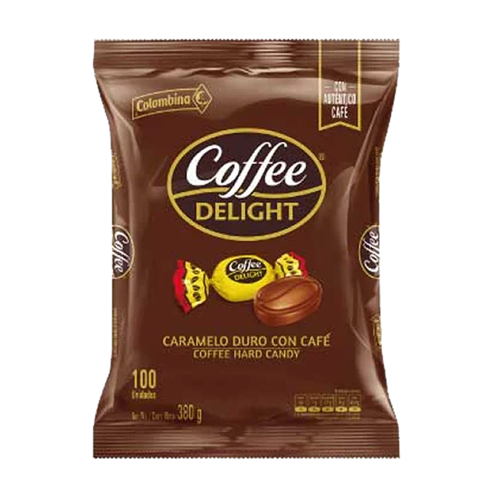 Caramelos coffee Delight COLOMBINA x 100 unid 380g - Latineo