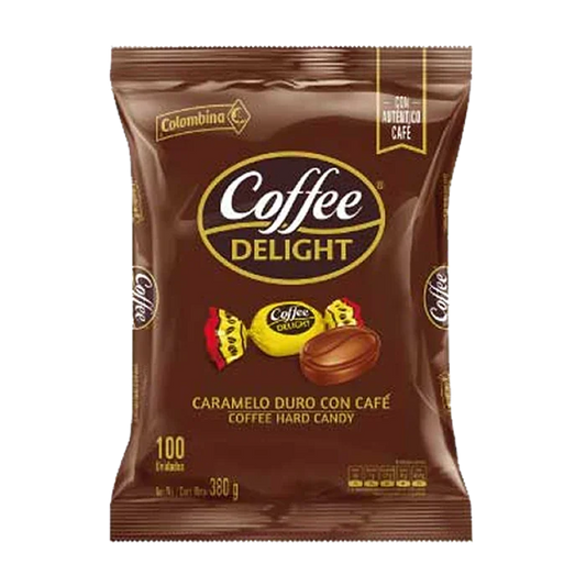 Caramelos coffee Delight COLOMBINA x 100 unid 380g