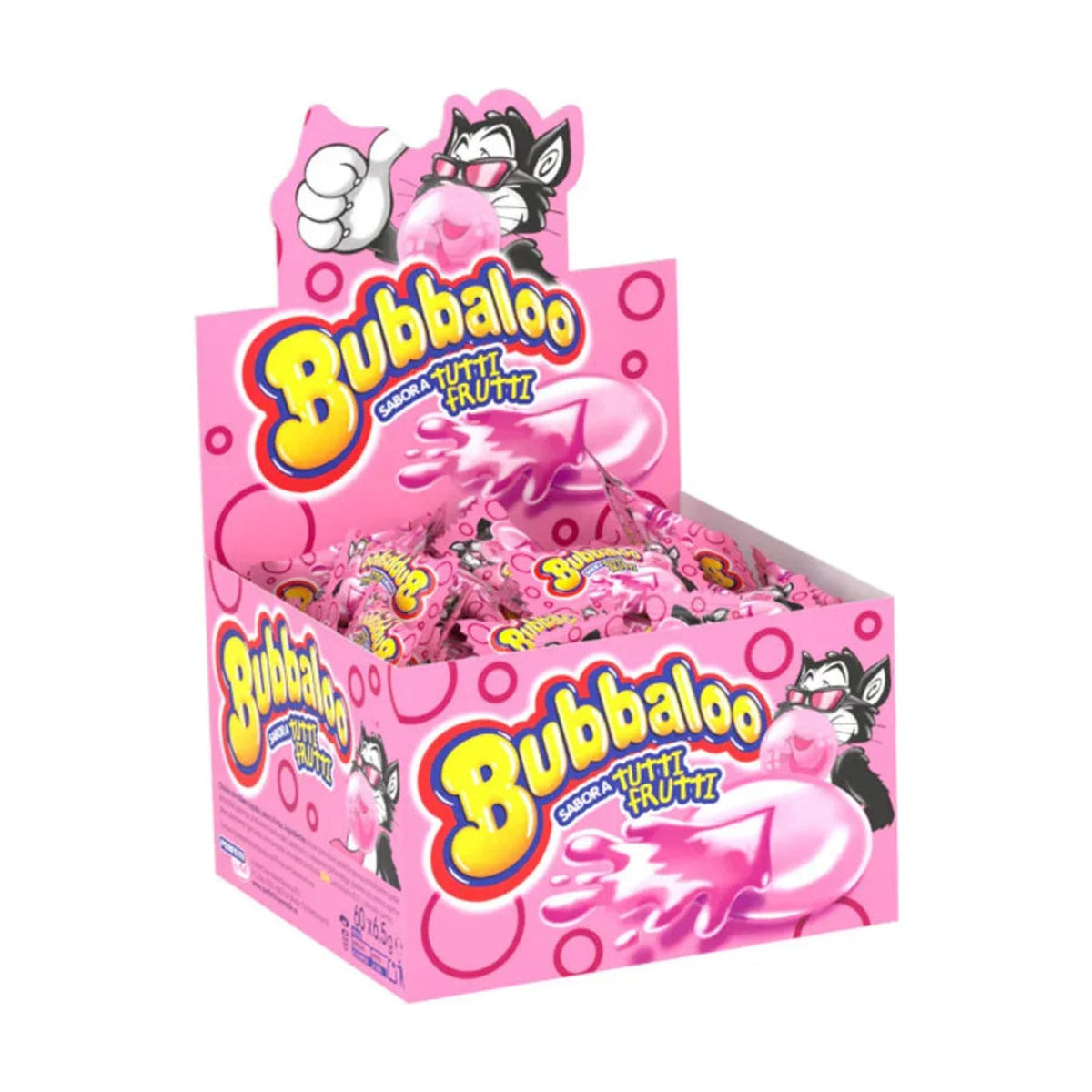 Chicle Bubbaloo sabor Tutti Frutti caja x 60 unid - Latineo Imagen principal del producto
