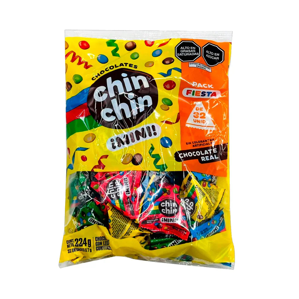 Chin Chin Grageas de chocolates confitados 224g - Latineo Imagen principal del producto