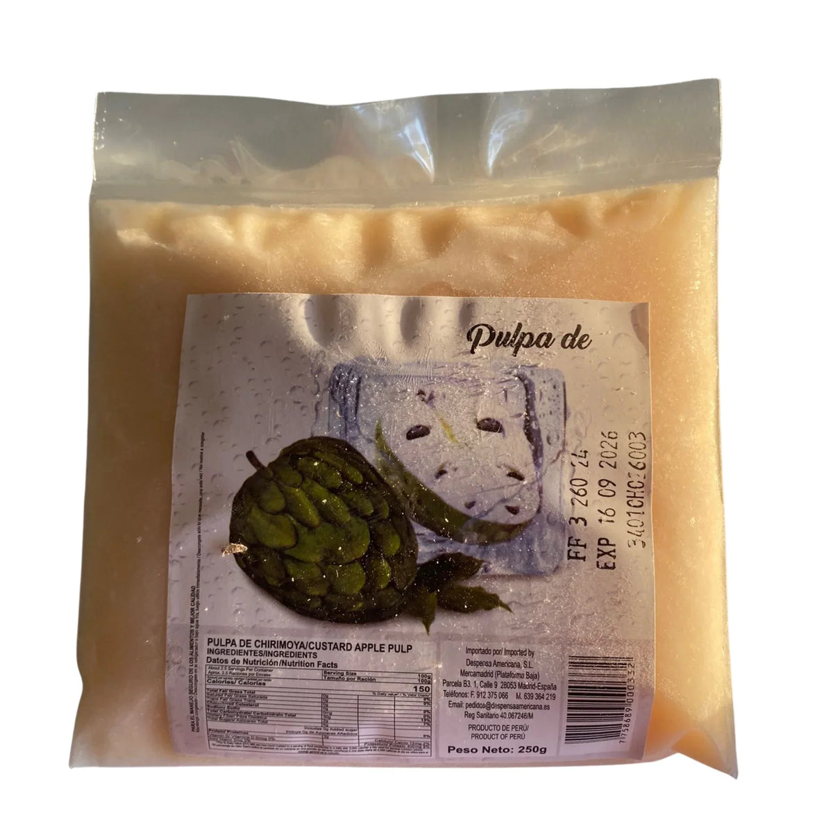 Pulpa de Chirimoya La Paradita 250g - Latineo