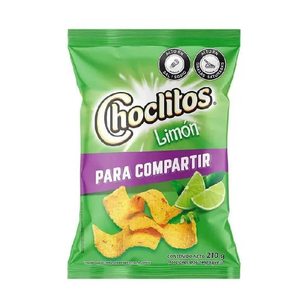 Choclitos Limón 210 g - Latineo Imagen principal del producto