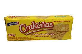 Galletas Crakeñas Saltín Mantequilla 324g - Latineo Imagen principal del producto