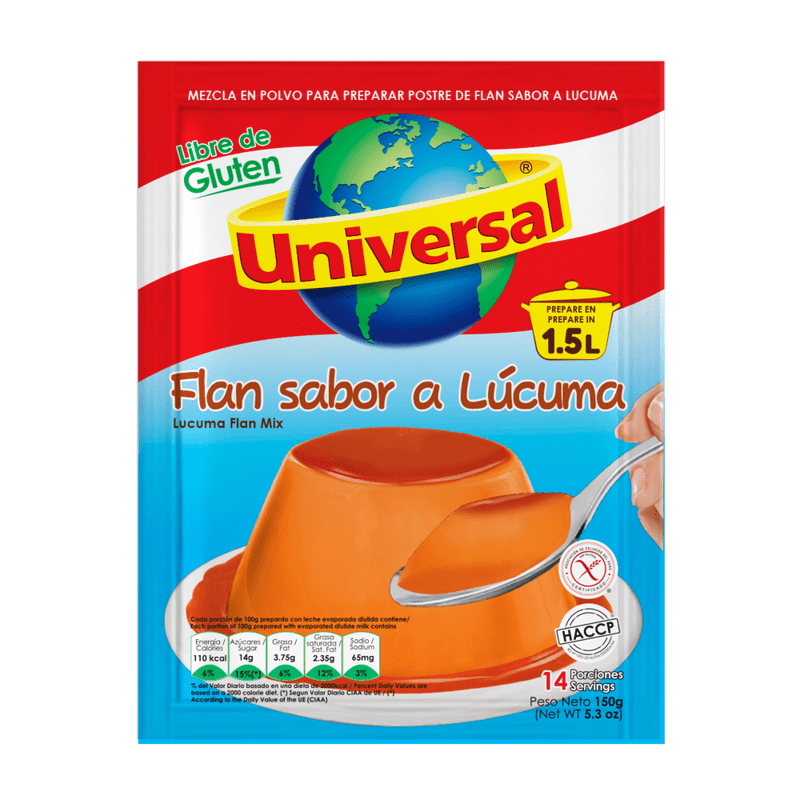 Flan de lúcuma UNIVERSAL