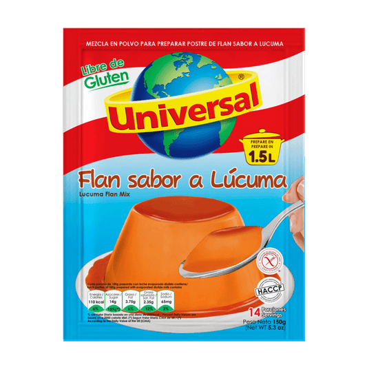 Flan de lúcuma UNIVERSAL