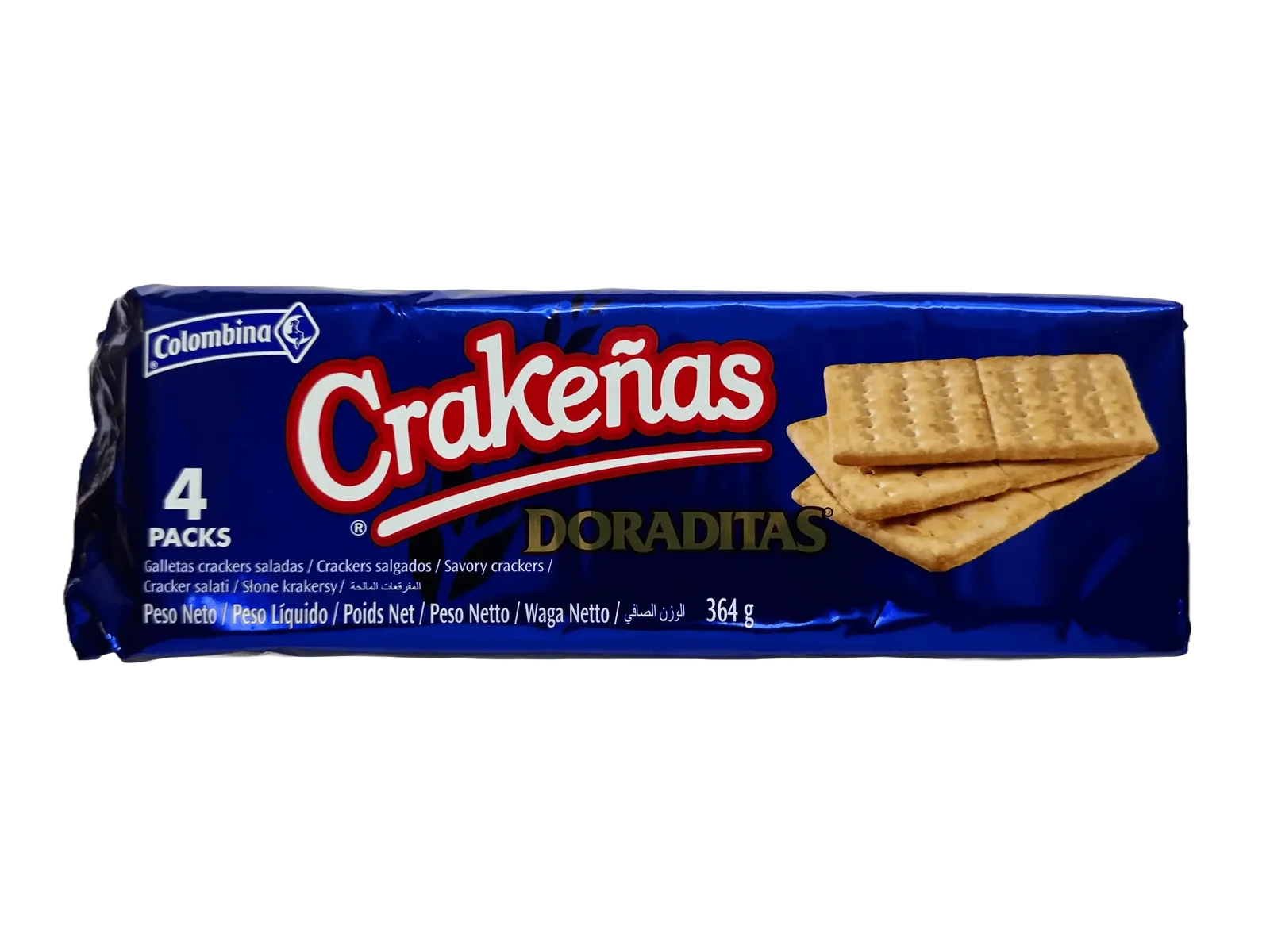 Galletas CRAKEÑAS dorada 364g - Latineo Imagen principal del producto