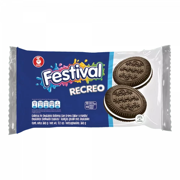 Galleta FESTIVAL Recreo Pack x 12 Unid 403g - Latineo